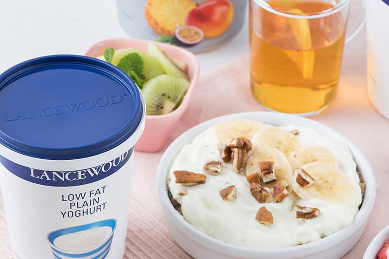 Lactose Free Double Cream Smooth Strawberry & Apple Yoghurt
