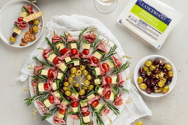 Antipasti Snacking Wreath