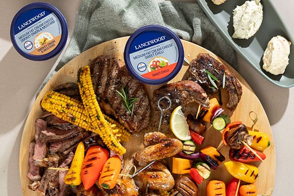 Braaied Meat Platter with Cream Cheese Butters