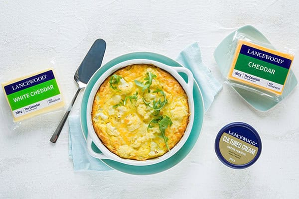 Crustless Cauliflower & Cheese Tart