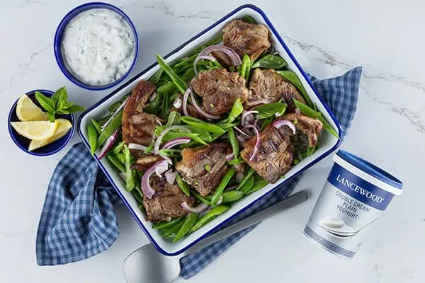 Lamb Chops with Chimichurri Yoghurt Sauce