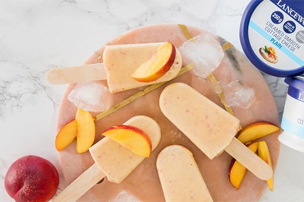 Creamy Peach Ice-Creams