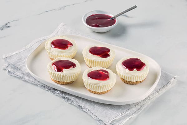 Easy Frozen Mini Cheesecakes