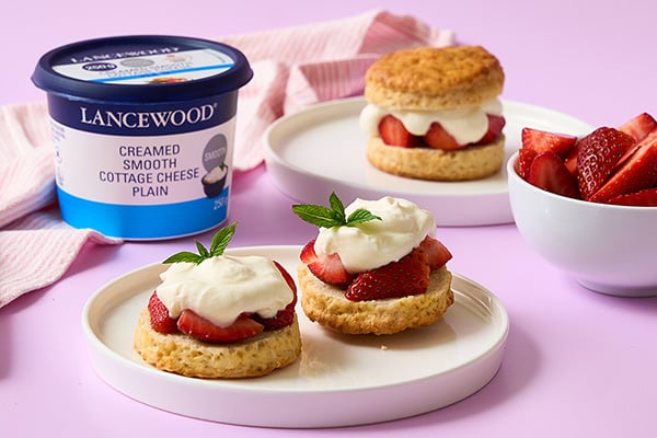 High Protein Strawberry Shortcakes