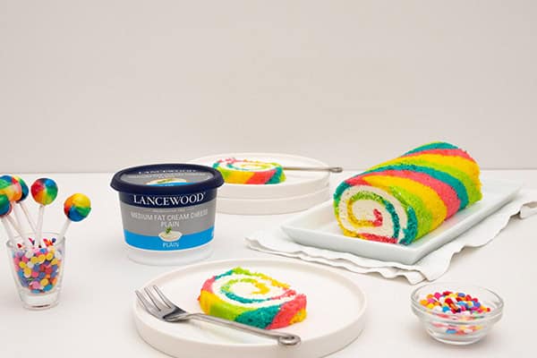 Rainbow Cake Roll