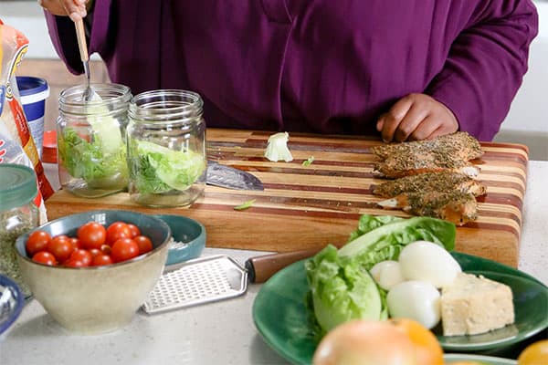 Smoked Chicken Cobb Salad with Yoghurt Dressing