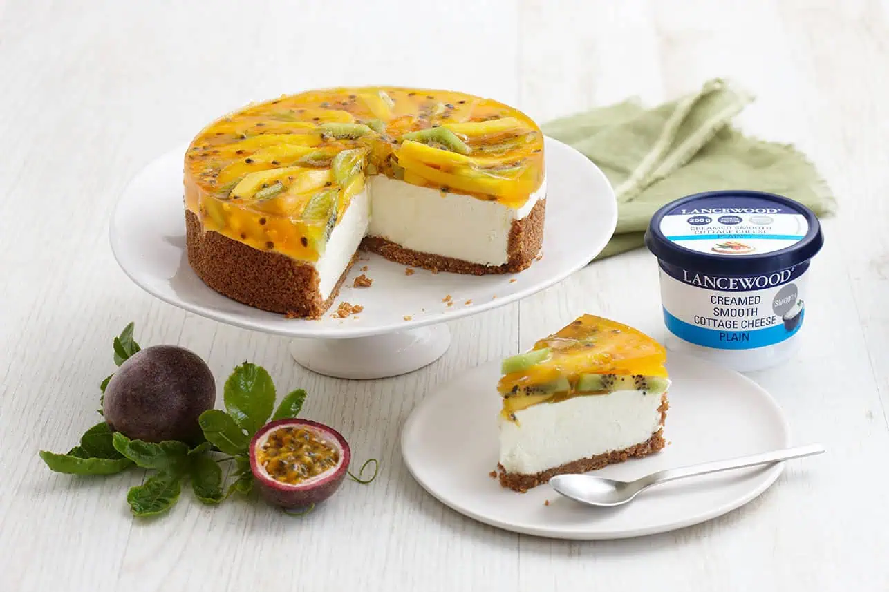 Tropical Fruit Fridge Cheesecake