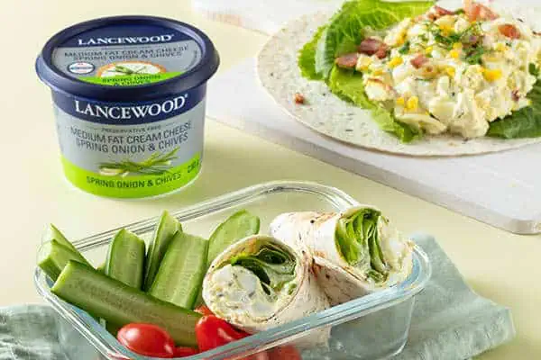 Delicious Lunchtime Recipes Bacon & Egg Salad Wrap