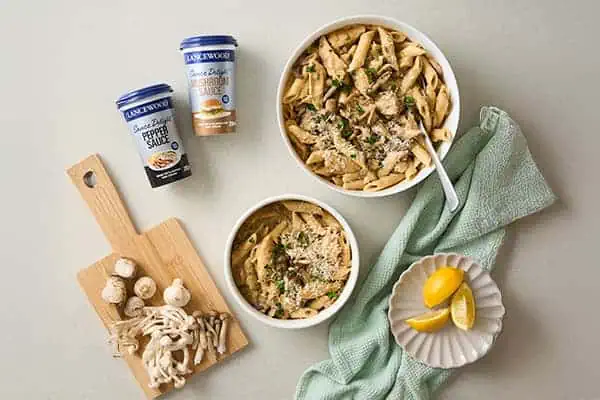 Celebrate World Pasta Day with these 10 irresistible recipes Delicious easy chicken pasta recipe using penne, chicken strips, and creamy mushroom sauce.