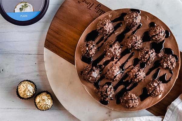 For the Love of Cheesecake Ferrero Rocher Cheesecake