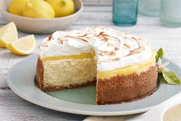 For the Love of Cheesecake LEMON MERINGUE CHEESECAKE