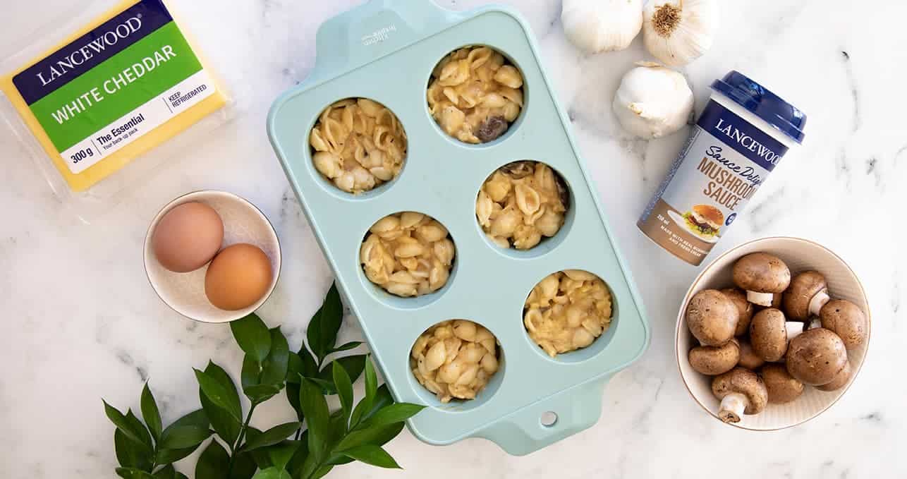 Fuss-Free Flavour 5-Ingredient Mushroom Pasta Cups