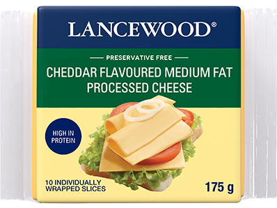 Cheddar Flavoured Medium Fat Processed Cheese (IWS)