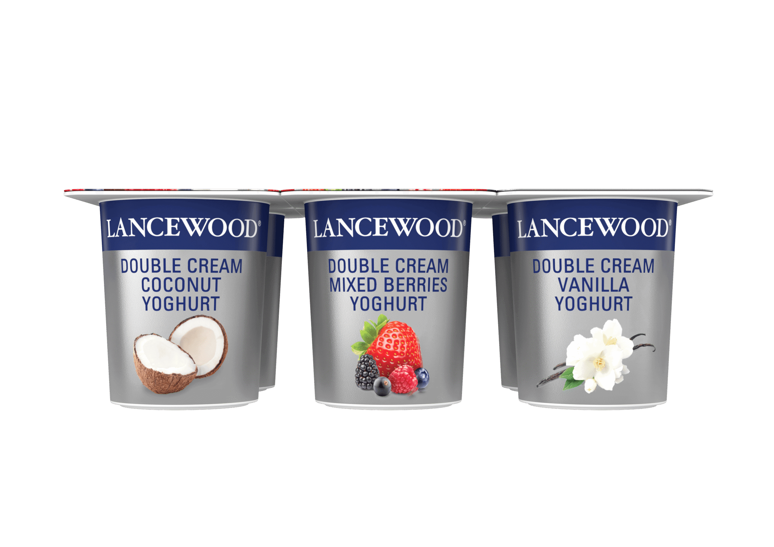 Double Cream Fruit Variety Yoghurt Multipack