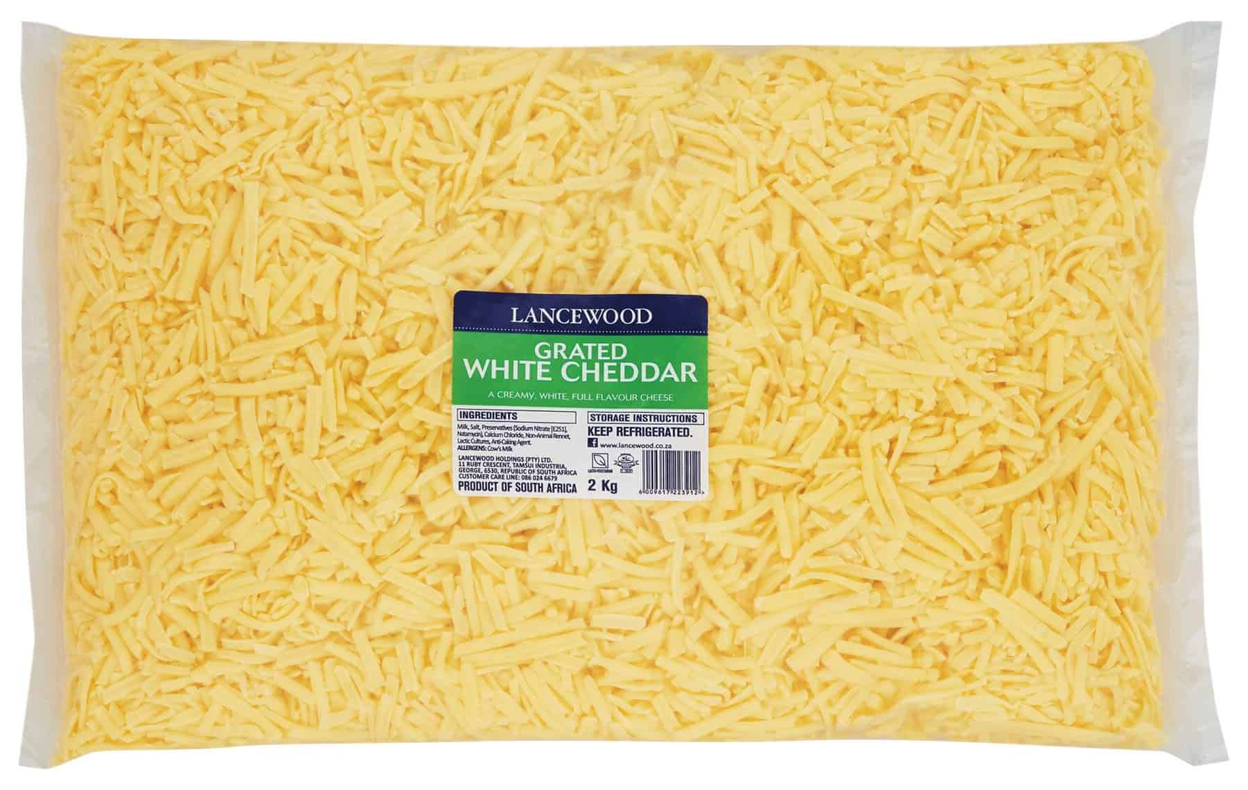 Grated White Cheddar FSI