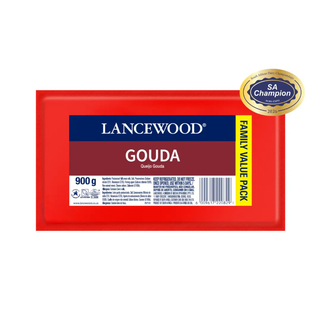 LANCEWOOD Gouda Cheese 900 g Family Value Pack – 2026 SA Champion